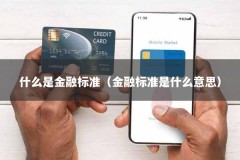 什么是金融标准（金融标准是什么意思）